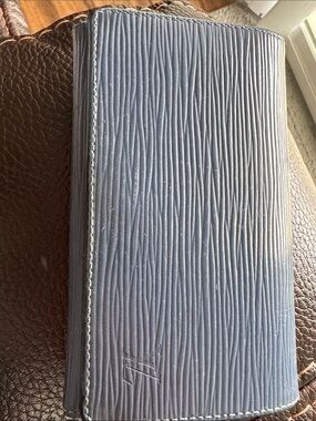 Louis Vuitton Navy Textured Epi Leather Wallet